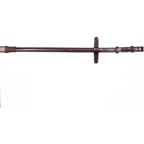 Henry James Bio Grip Hybrid Rubber Reins with Leather Stoppers RR3 - BROWN